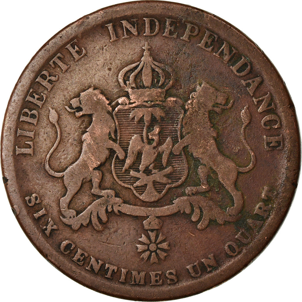 Coin, Haiti, 6-1/4 Centimes, 1850, VF(20-25), Copper, KM:38
