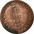 Coin, Haiti, 2 Centimes, 1840, backward 4, VF(20-25), Copper, KM:A22