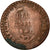 Moneta, Haiti, 2 Centimes, 1840, backward 4, VF(20-25), Miedź, KM:A22