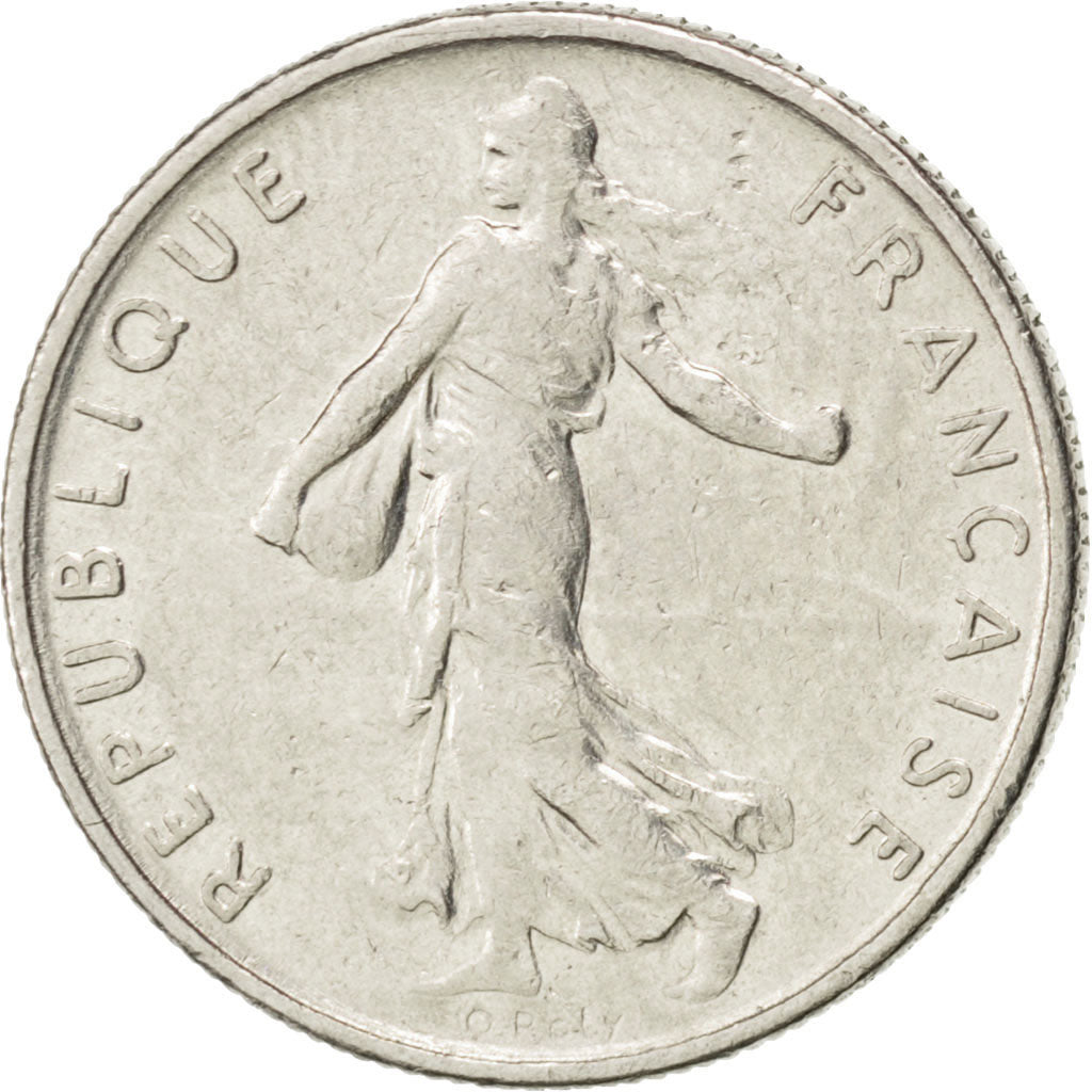 FRANCE, Semeuse, 1/2 Franc, 1965, Paris, KM #931.1, EF(40-45), Nickel, 19.5,...