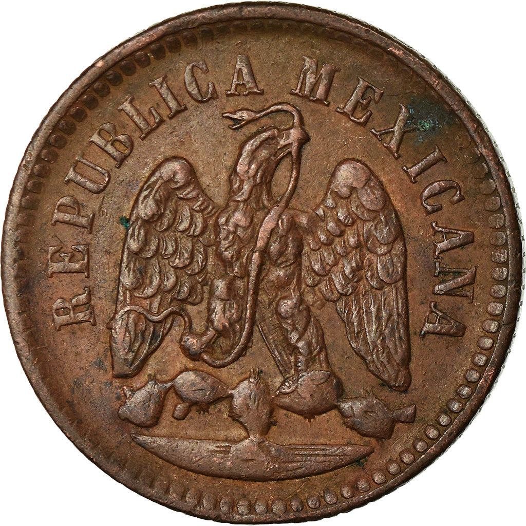 Coin, Mexico, Centavo, 1889, Mexico City, AU(50-53), Copper, KM:391.6