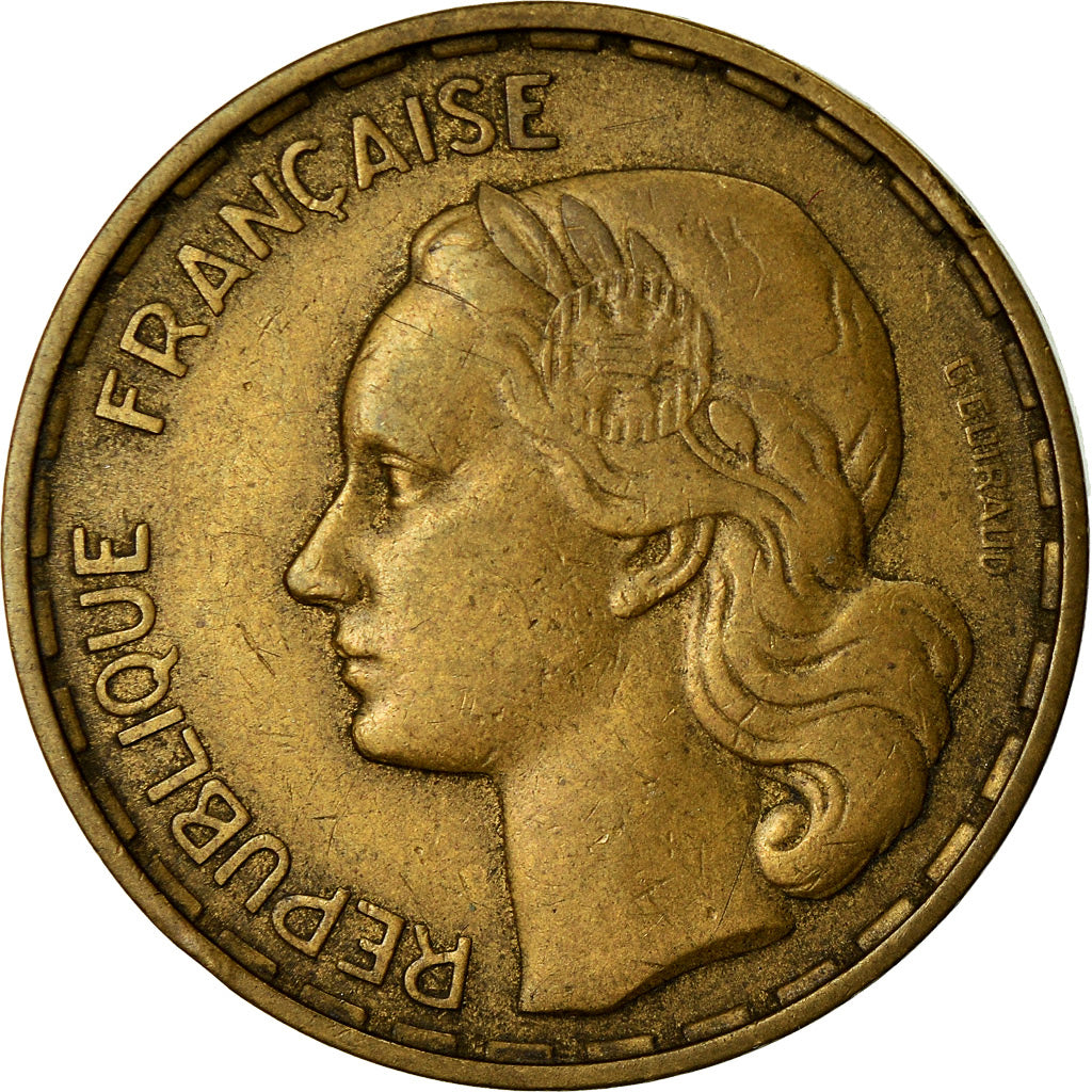 Münze, Frankreich, Guiraud, 50 Francs, 1954, Paris, S+, Aluminum-Bronze