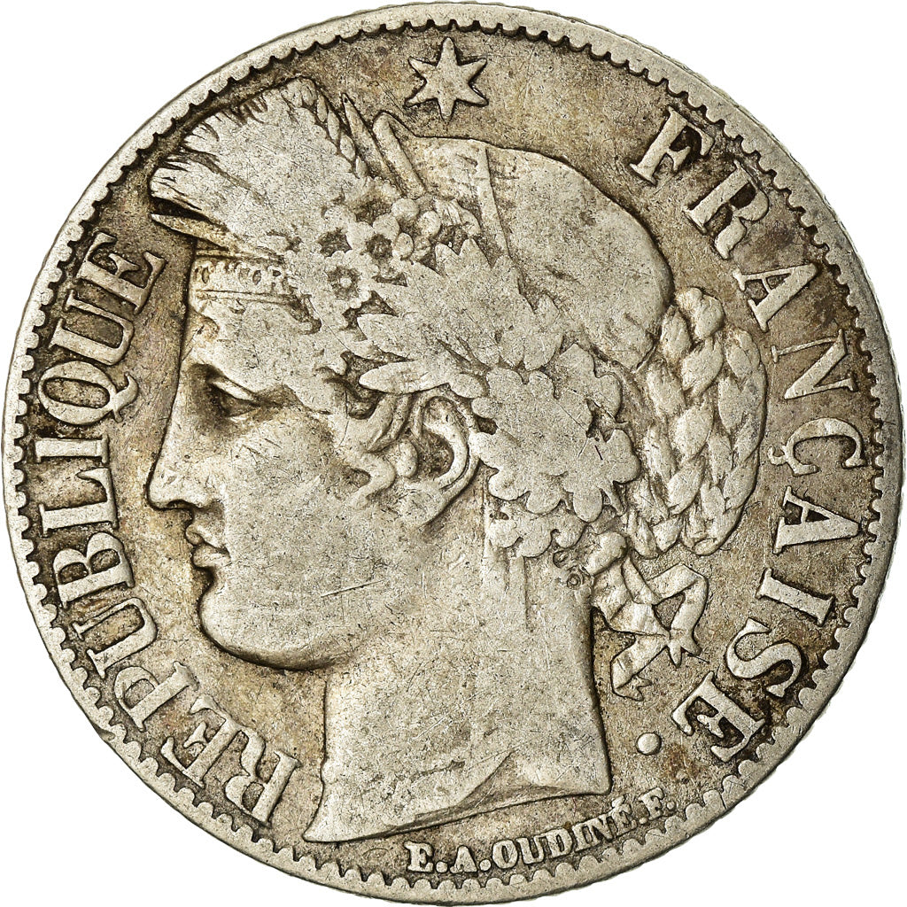 Coin, France, Cérès, Franc, 1888, Paris, VF(30-35), Silver, KM:822.1
