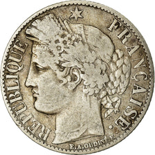 Coin, France, Cérès, Franc, 1888, Paris, VF(30-35), Silver, KM:822.1