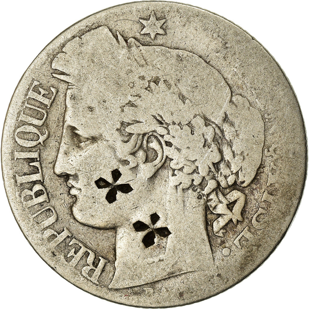 Coin, France, Franc, Bordeaux, Countermark, F(12-15), Silver