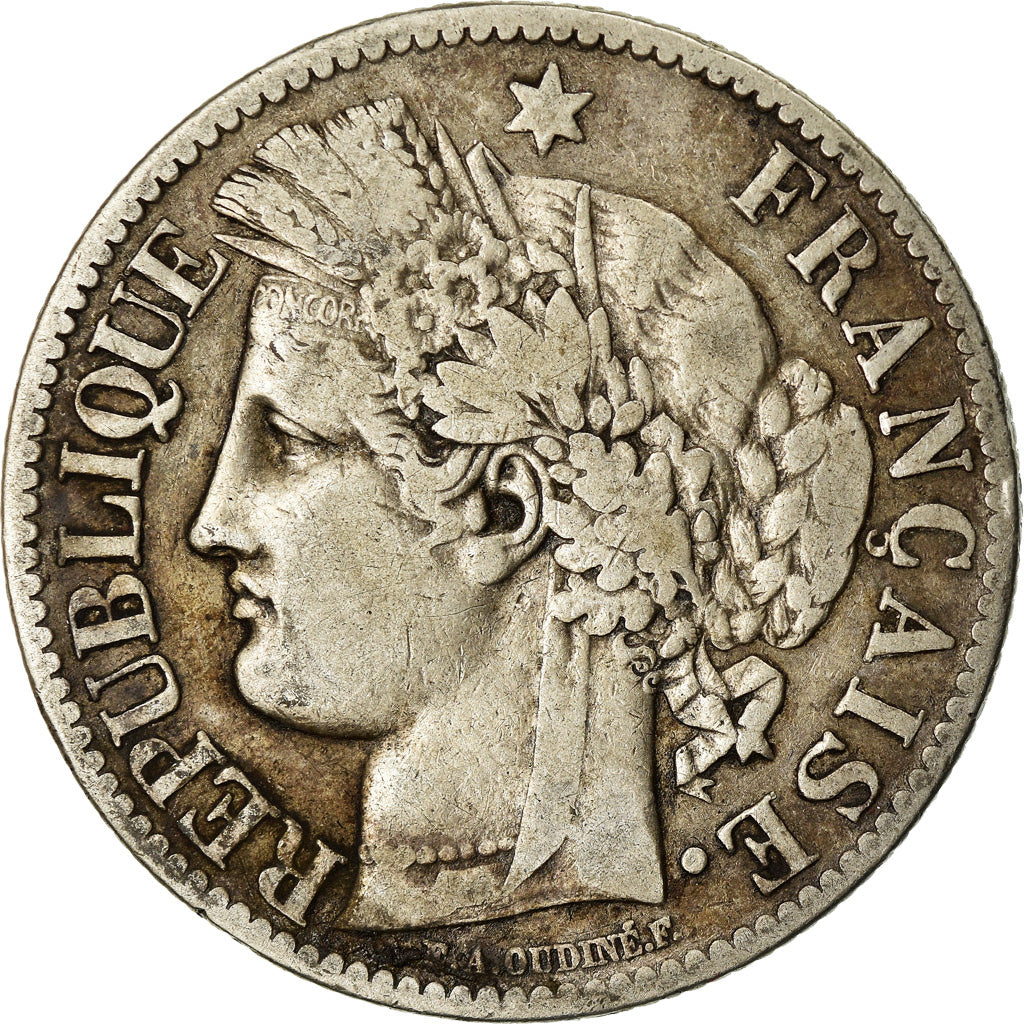 Monnaie, France, Cérès, 2 Francs, 1887, Paris, TB+, Argent, Gadoury:530a