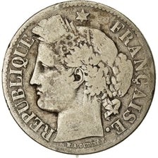 Monnaie, France, Cérès, 2 Francs, 1871, Paris, TB, Argent, Gadoury:530