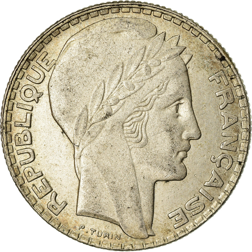Moeda, França, Turin, 10 Francs, 1931, Paris, MS(60-62), Prata, KM:878