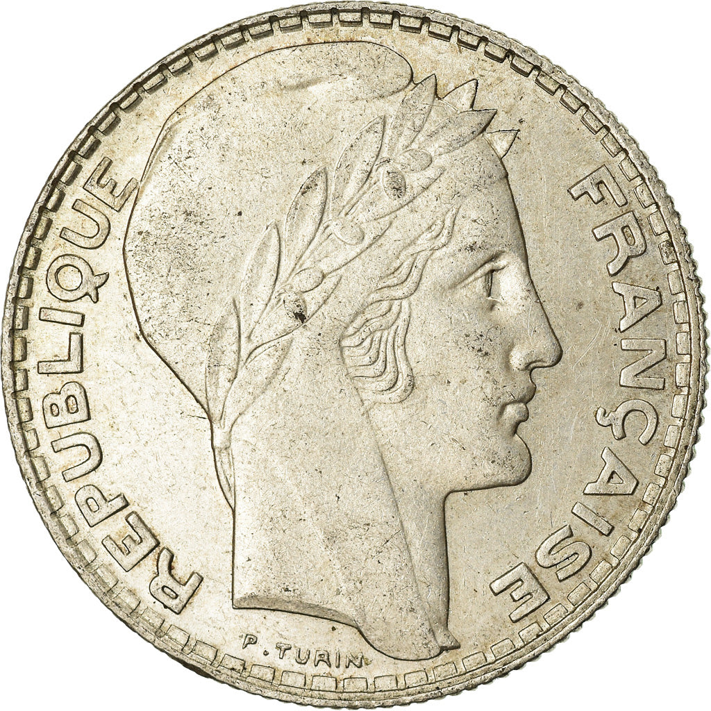 FRANCE, 10 Francs, 1938, KM #878, MS(60-62), Silver, Gadoury #801, 10.00