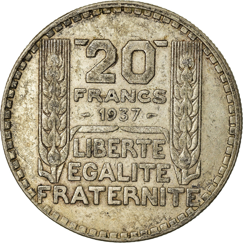 Monnaie, France, Turin, 20 Francs, 1937, Paris, TTB, Argent, Gadoury:852, KM:879