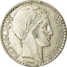 Moeda, França, Turin, 20 Francs, 1937, Paris, AU(50-53), Prata, KM:879
