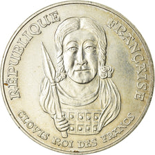 Coin, France, Clovis, 100 Francs, 1996, AU(55-58), Silver, KM:1180, Gadoury:953