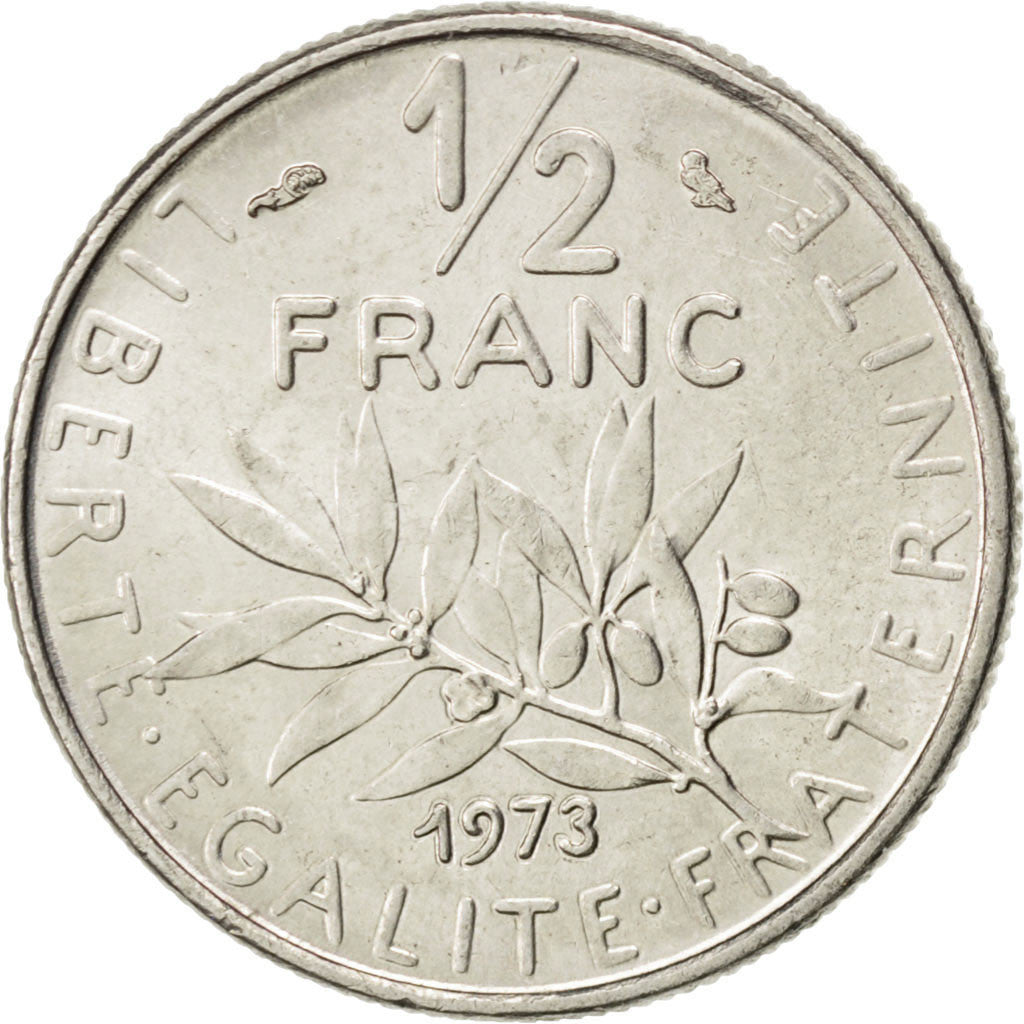 Monnaie, France, Semeuse, 1/2 Franc, 1973, SPL, Nickel, KM:931.1, Gadoury:429