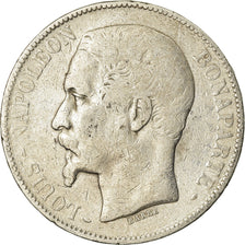 Münze, Frankreich, Napoléon III, 5 Francs, 1852, Paris, S, Silber, KM:773.1