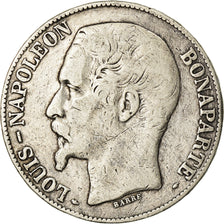 Moneda, Francia, Napoléon III, 5 Francs, 1852, Paris, BC+, Plata, KM:773.1