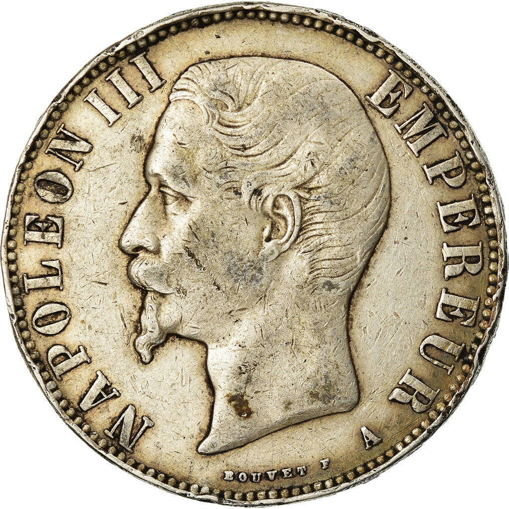 Monnaie, France, Napoleon III, Napoléon III, 5 Francs, 1856, Paris, TB, Argent