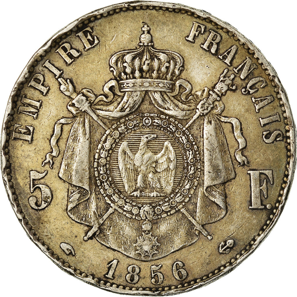Monnaie, France, Napoleon III, Napoléon III, 5 Francs, 1856, Paris, TB, Argent