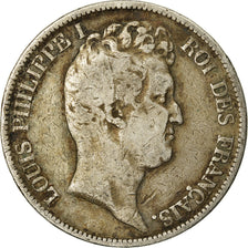Moneda, Francia, Louis-Philippe, 5 Francs, 1831, Lille, BC, Plata, KM:735.13