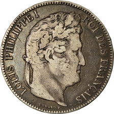 Coin, France, Louis-Philippe, 5 Francs, 1843, Paris, VF(30-35), Silver