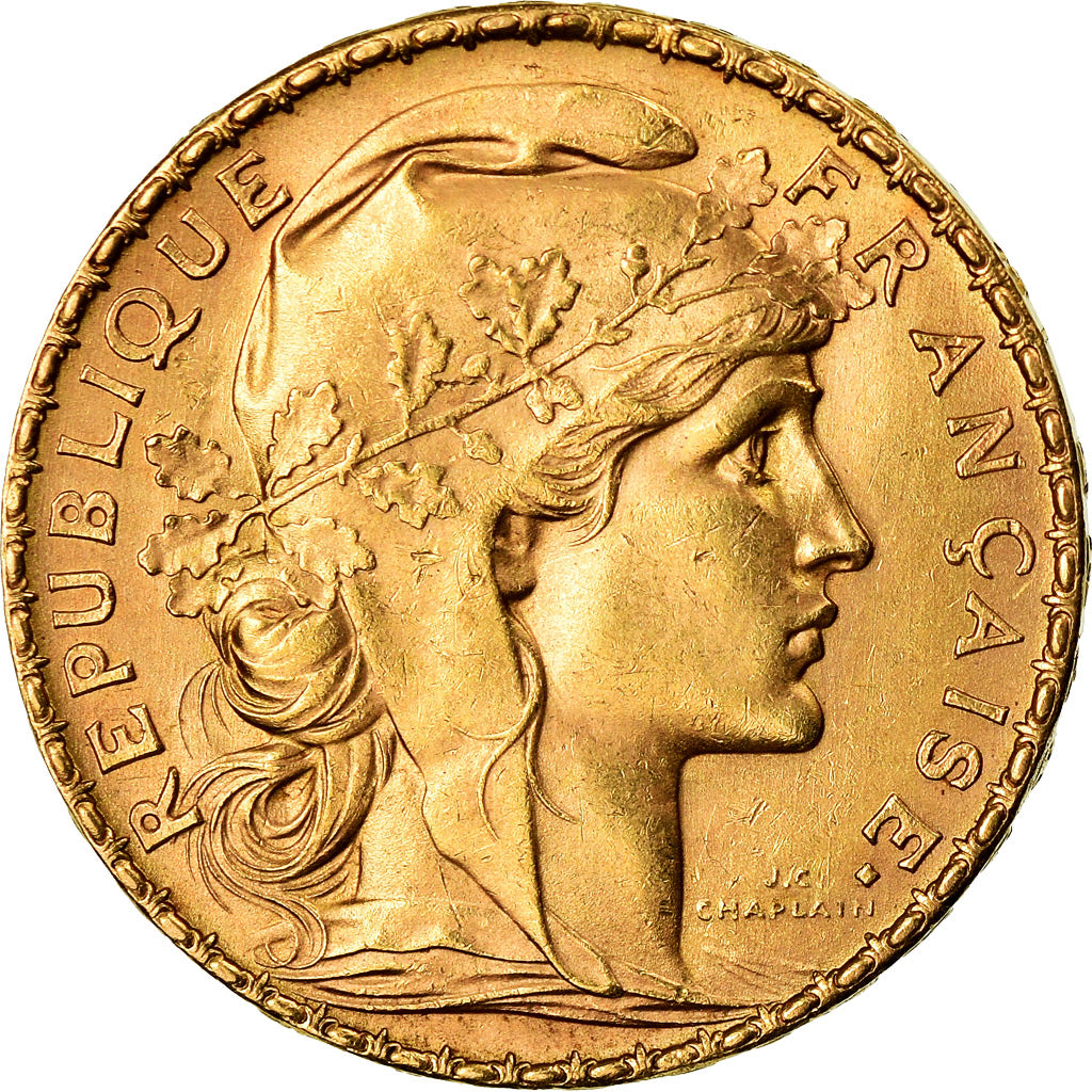 Moneda, Francia, Marianne, 20 Francs, 1913, EBC+, Oro, KM:857, Gadoury:1064a