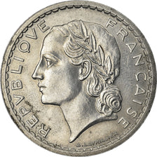 Moneta, Francia, Lavrillier, 5 Francs, 1948, Paris, 9 closed, BB+, Alluminio