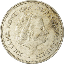 Coin, Netherlands, Juliana, 10 Gulden, 1970, EF(40-45), Silver, KM:195