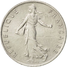 Vème République, 1/2 Franc Semeuse 1975, KM 931.1