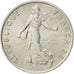 Vème République, 1/2 Franc Semeuse 1975, KM 931.1