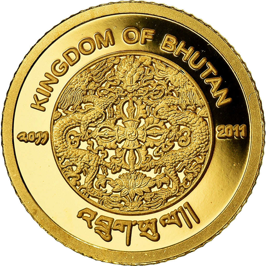Coin, Bhutan, Jigme Khesar Namgyel Wangchuck, 100 Ngultrums, 2011, Proof