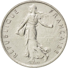 Moneta, Francja, Semeuse, 1/2 Franc, 1976, AU(50-53), Nikiel, KM:931.1