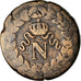 Moneda, Francia, Napoléon I, Decime, 1814, Strasbourg, point after date only