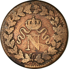 Monnaie, France, Napoleon I, Decime, 1815, Strasbourg, TB, Bronze, Gadoury:195e