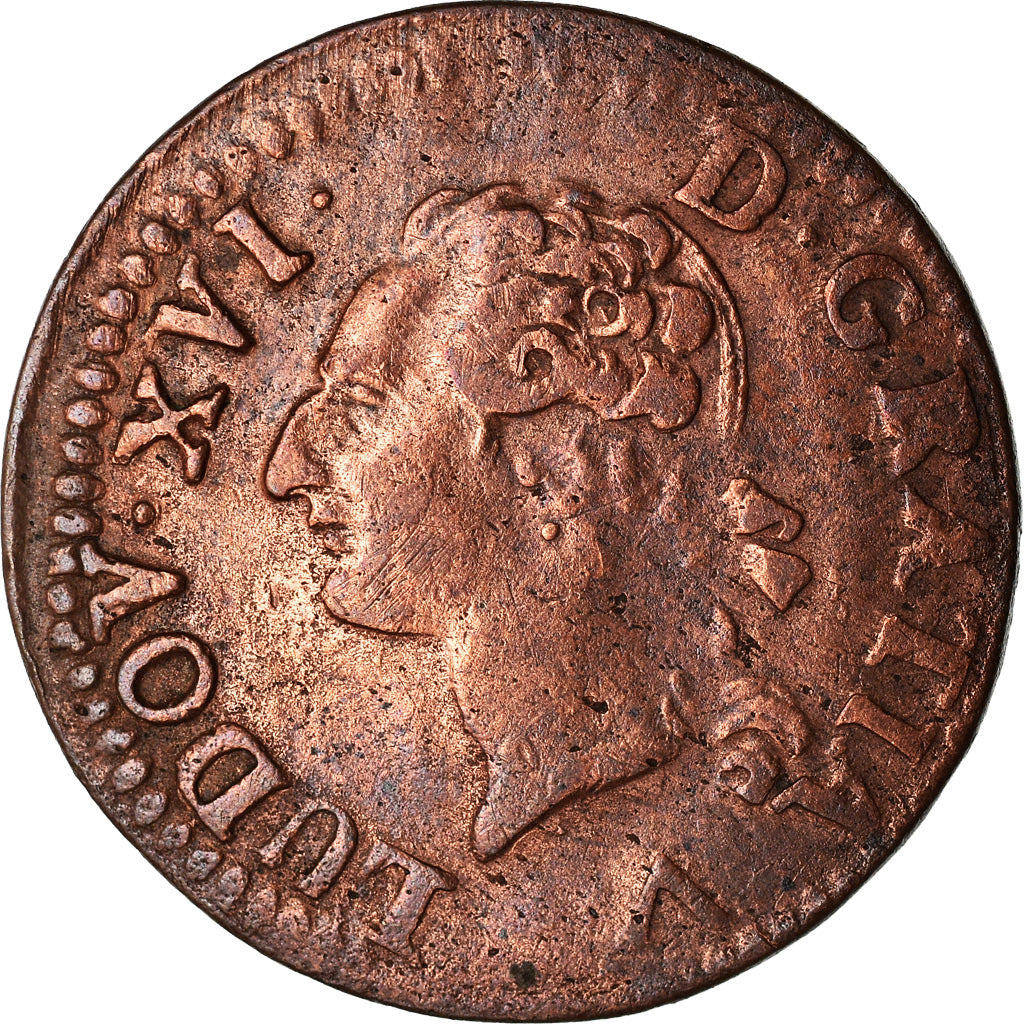 Monnaie, France, Louis XVI, Liard, Liard, 1777, Lille, TB+, Cuivre, KM:585.14