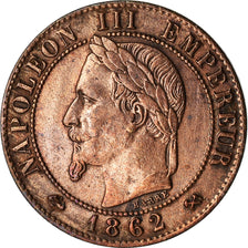 Coin, France, Napoleon III, Napoléon III, Centime, 1862, Bordeaux, EF(40-45)