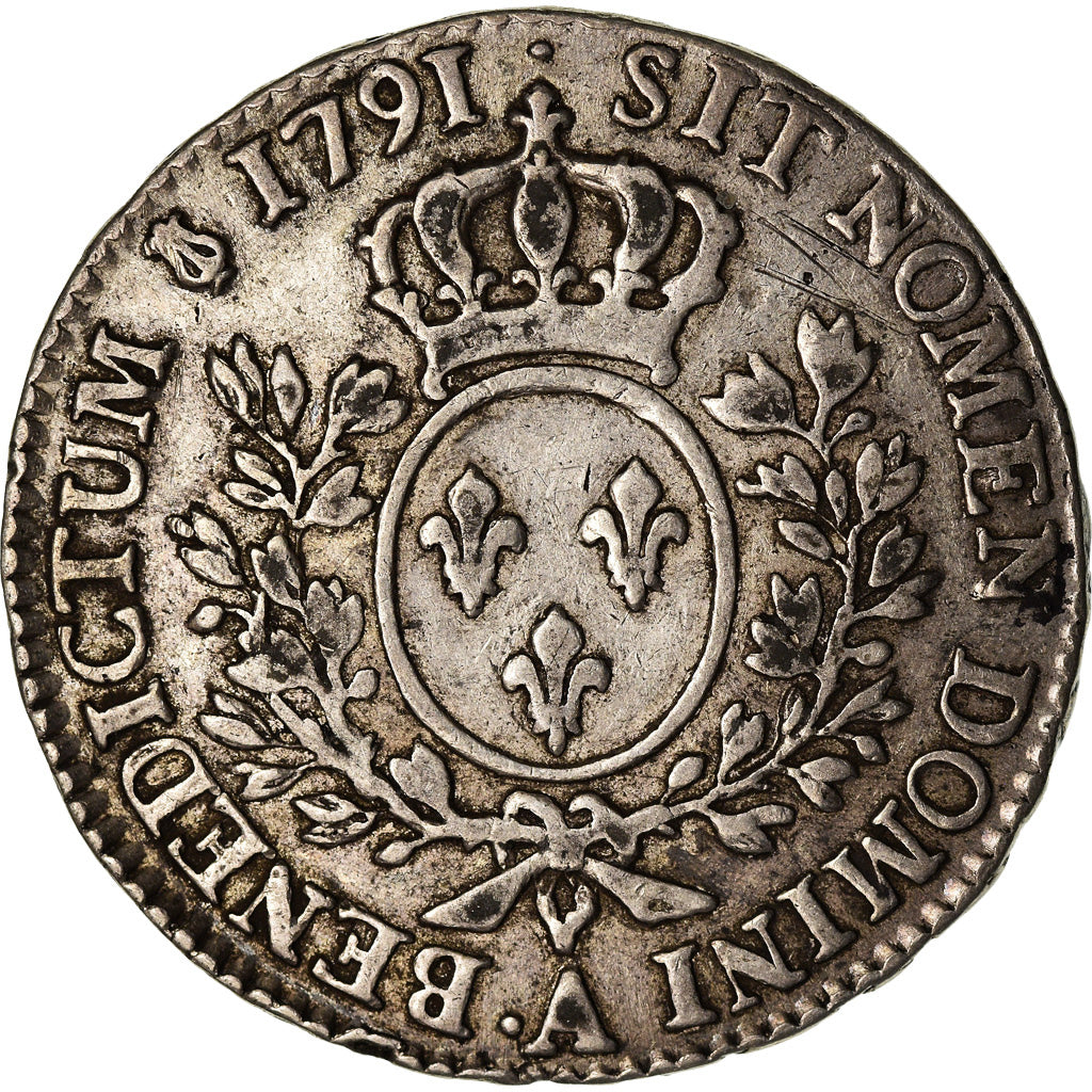Moneta, Francia, Louis XVI, 1/2 Écu, 1/2 ECU, 44 Sols, 1791, Paris, BB