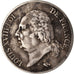 Moneda, Francia, Louis XVIII, Louis XVIII, 5 Francs, 1824, Paris, BC+, Plata