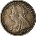 Coin, Great Britain, Victoria, 3 Pence, 1896, EF(40-45), Silver, KM:777