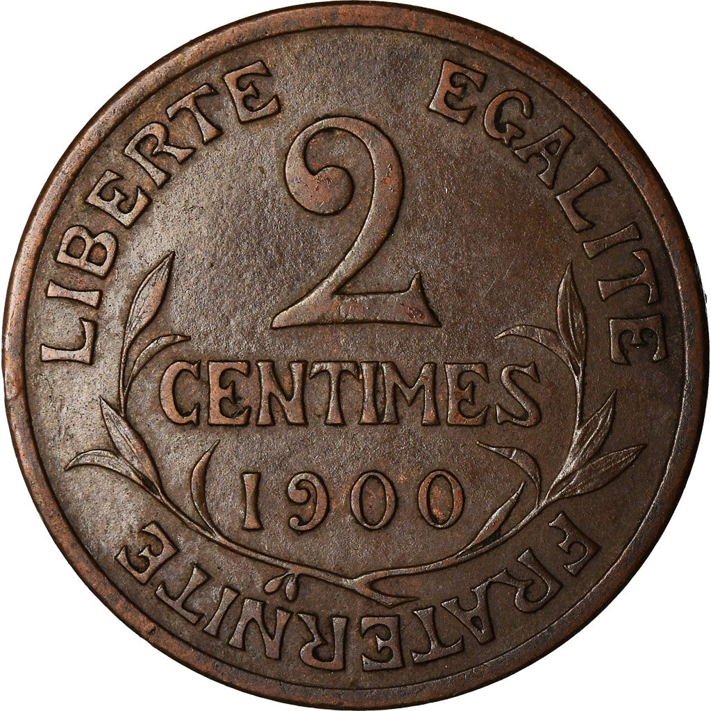 Coin, France, Dupuis, 2 Centimes, 1900, Paris, AU(50-53), Bronze, KM:841