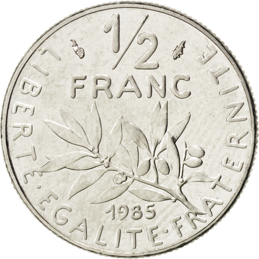 Moneta, Francia, Semeuse, 1/2 Franc, 1985, SPL, Nichel, KM:931.1, Gadoury:429