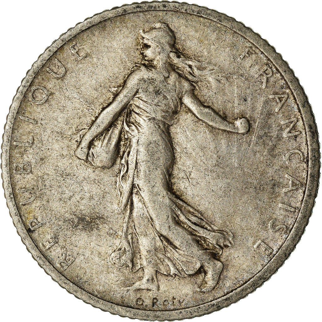 Coin, France, Semeuse, Franc, 1906, Paris, VF(30-35), Silver, KM:844.1