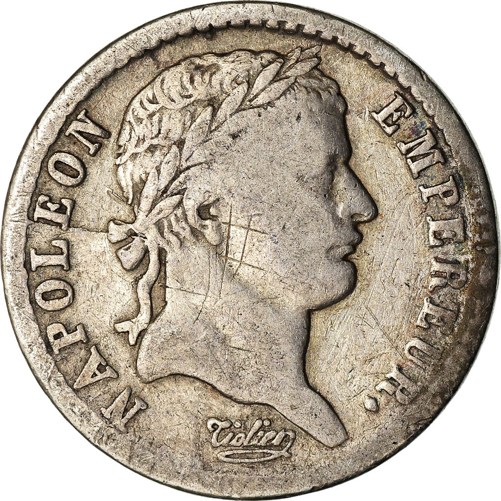 Coin, France, Napoléon I, 1/2 Franc, 1808, Paris, VF(30-35), Silver, KM:680.1