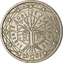 France, 2 Euro, 2001, error monometallic, MS(60-62), Copper-nickel
