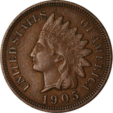 Coin, United States, Indian Head Cent, Cent, 1905, U.S. Mint, Philadelphia