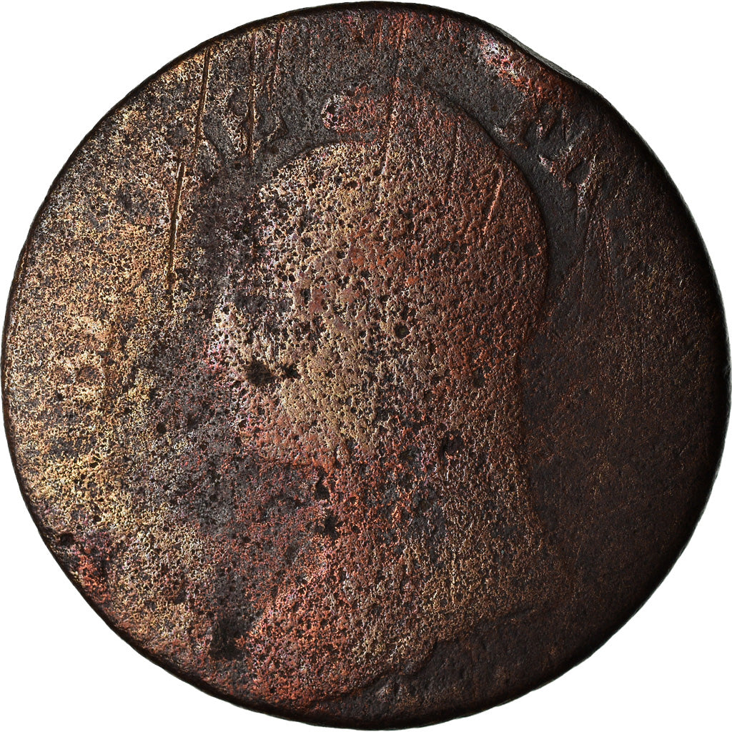 Moeda, França, Dupré, 5 Centimes, AN 5, Limoges, error 