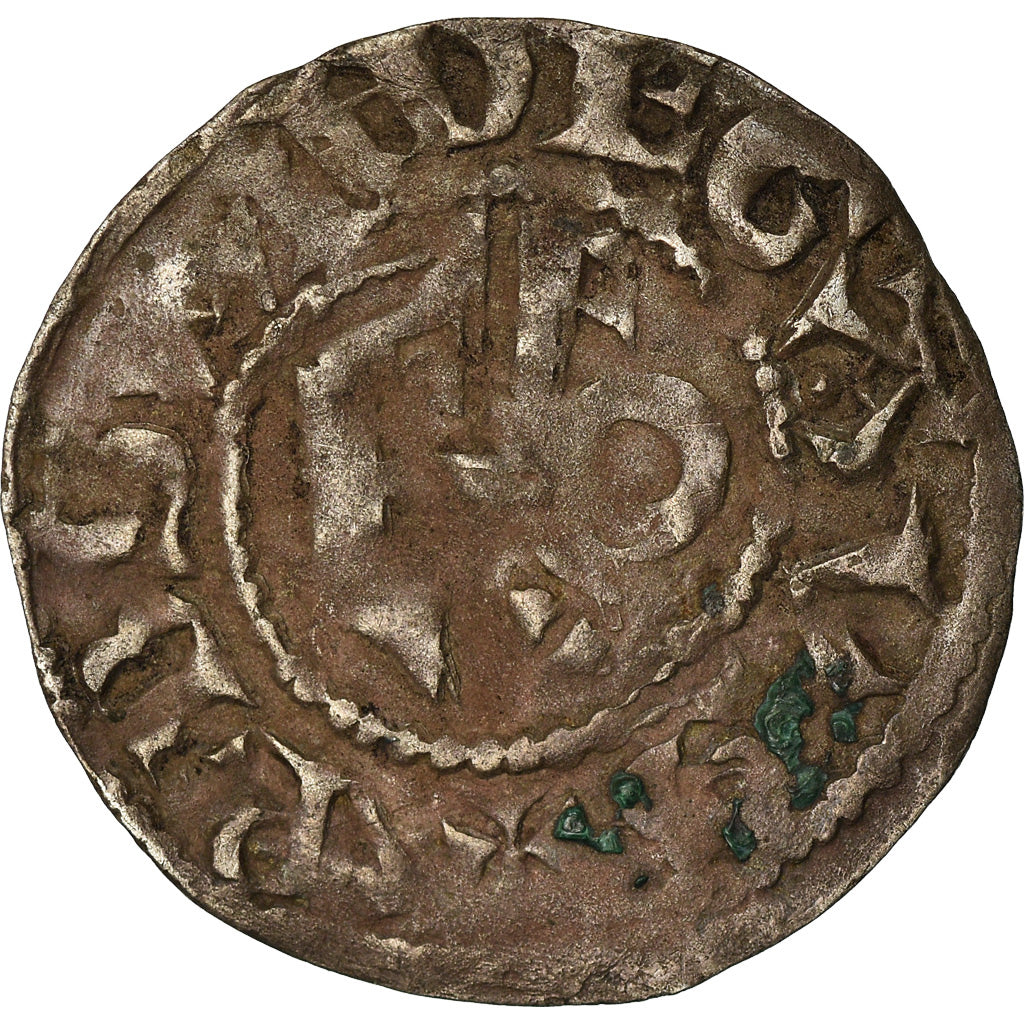 Münze, Frankreich, Anjou, Foulques IV, Denarius, Angers, SS, Silber