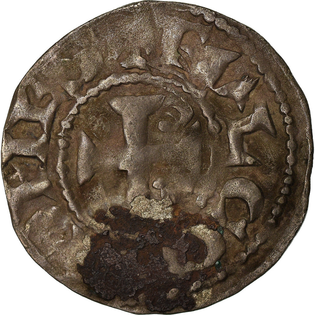 Münze, Frankreich, Anjou, Foulques IV, Denarius, Angers, SS, Silber