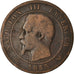 Moneda, Francia, Napoleon III, Napoléon III, 10 Centimes, 1853, Lille, BC+