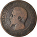 Moneda, Francia, Napoleon III, Napoléon III, 10 Centimes, 1856, Paris, BC