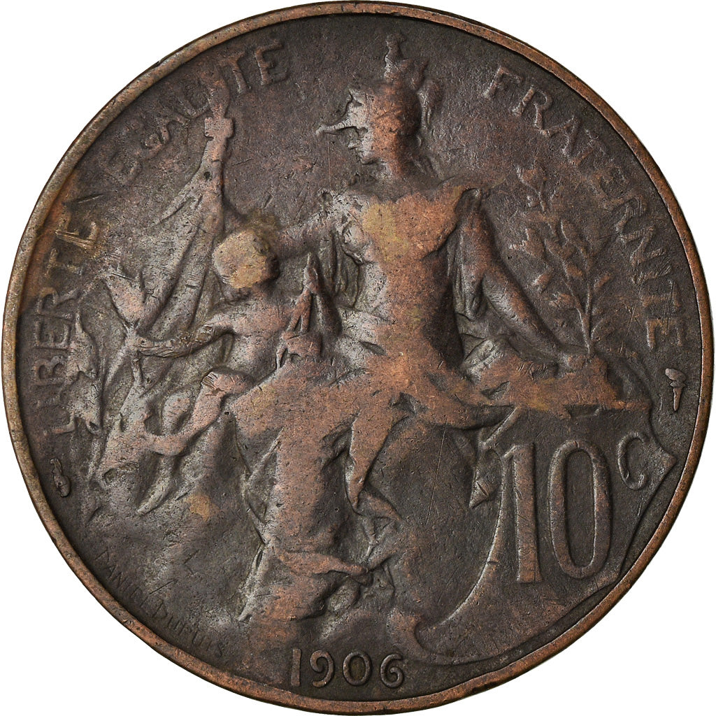 Monnaie, France, Dupuis, 10 Centimes, 1906, Paris, TB, Bronze, Gadoury:277