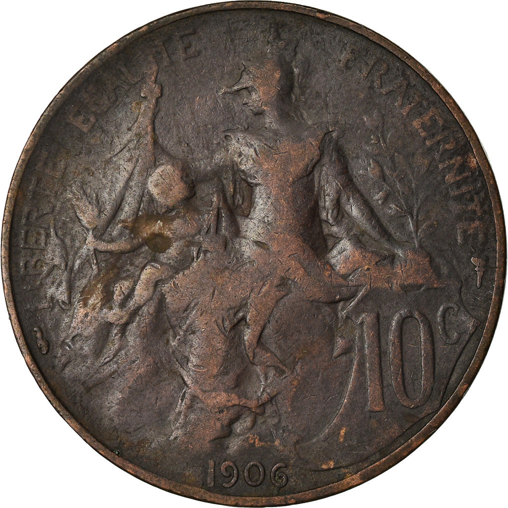 Monnaie, France, Dupuis, 10 Centimes, 1906, Paris, TB+, Bronze, Gadoury:277